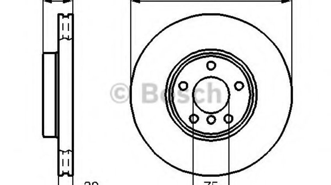 Disc frana BMW X3 (E83) (2004 - 2011) BOSCH 0 986 478 974 piesa NOUA