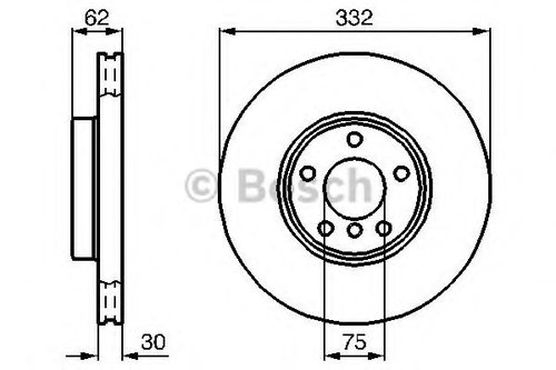Disc frana BMW X3 (E83) (2004 - 2011) BOSCH 0 986 478 974 piesa NOUA
