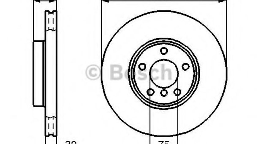 Disc frana BMW X3 (E83) (2004 - 2011) BOSCH 0 986 478 974 piesa NOUA