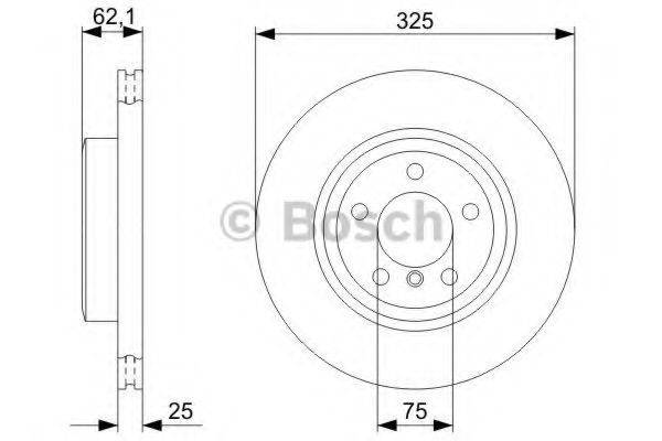 Disc frana BMW X3 (E83) (2004 - 2011) BOSCH 0 986 479 348 piesa NOUA