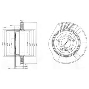 Disc frana BMW X3 (E83) (2004 - 2011) DELPHI BG3943 piesa NOUA