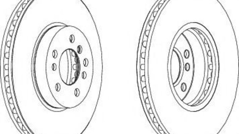 Disc frana BMW X3 (E83) (2004 - 2011) FERODO DDF1256C-1 piesa NOUA