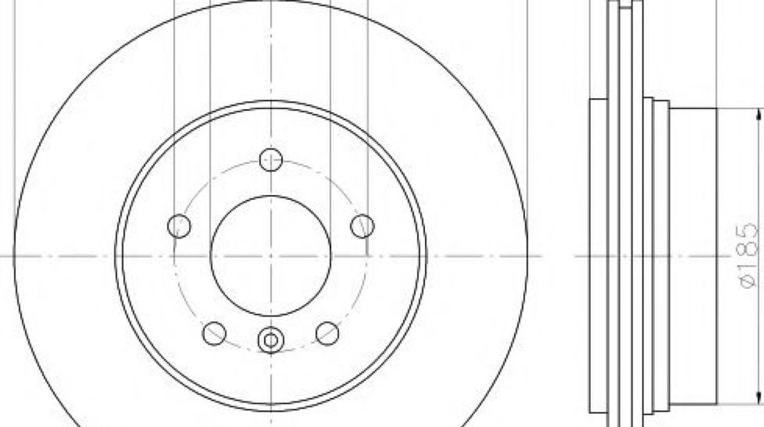 Disc frana BMW X3 (E83) (2004 - 2011) HELLA PAGID 8DD 355 112-251 piesa NOUA