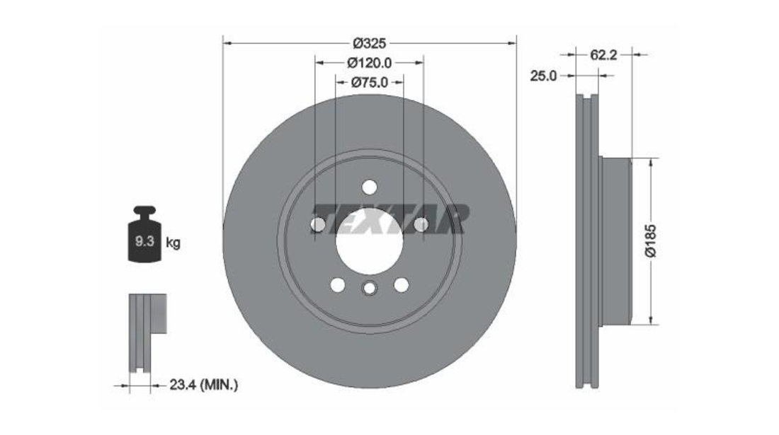 Disc frana BMW X3 (E83) 2004-2016 #2 0986479348