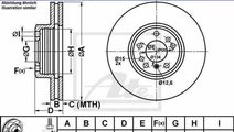 Disc frana BMW X3 E83 ATE 24.0330-0109.1