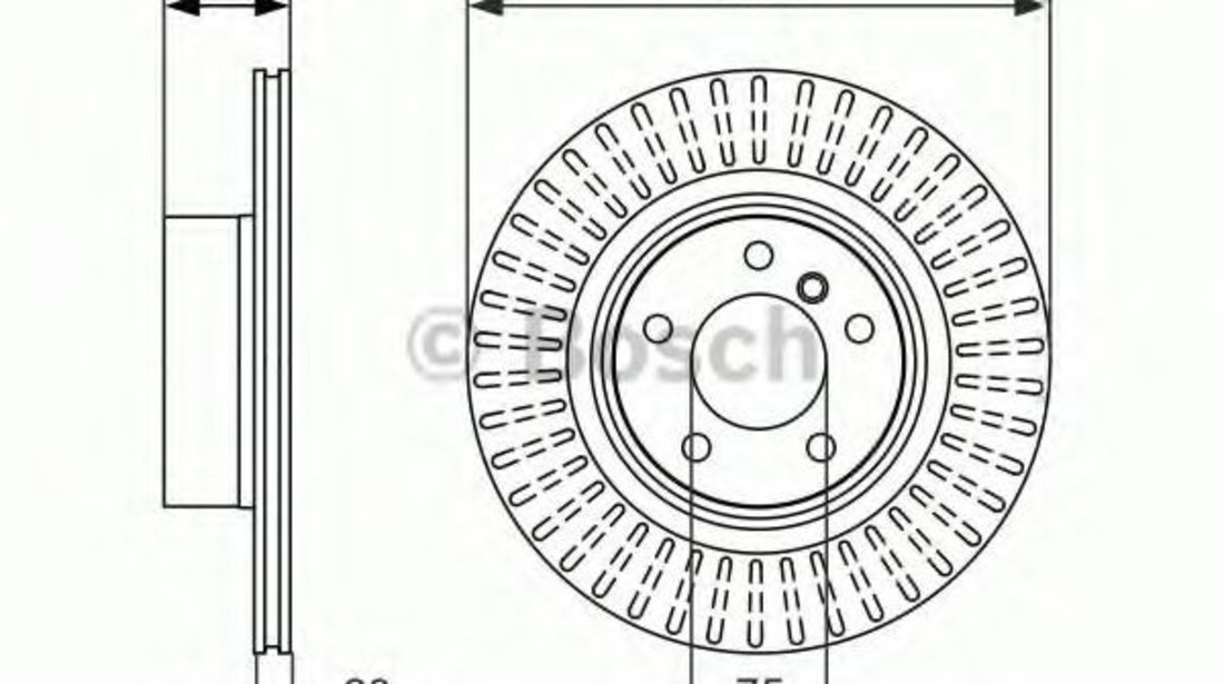 Disc frana BMW X3 (F25) (2010 - 2016) BOSCH 0 986 479 727 piesa NOUA