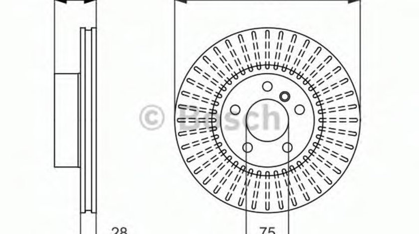 Disc frana BMW X3 (F25) (2010 - 2016) BOSCH 0 986 479 771 piesa NOUA