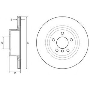 Disc frana BMW X3 (F25) (2010 - 2016) DELPHI BG4644C piesa NOUA