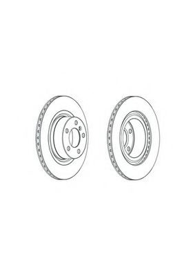 Disc frana BMW X3 (F25) (2010 - 2016) FERODO DDF2038C piesa NOUA