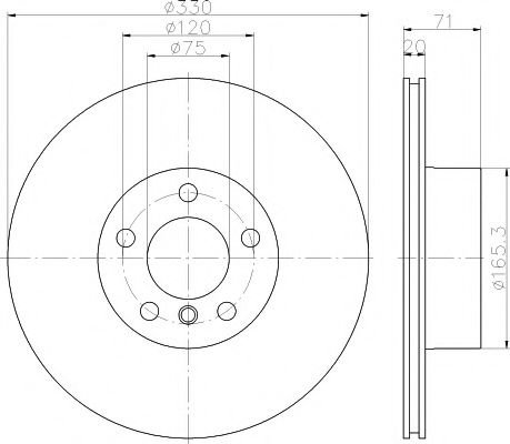 Disc frana BMW X3 (F25) (2010 - 2016) TEXTAR 92256303 piesa NOUA