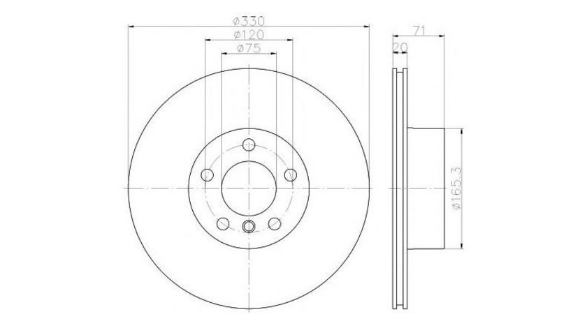 Disc frana BMW X4 (F26) 2014-2016 #2 0986479727