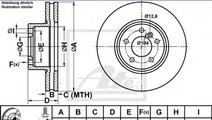 Disc frana BMW X4 (F26) (2014 - 2016) ATE 24.0128-...