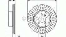 Disc frana BMW X4 (F26) (2014 - 2016) BOSCH 0 986 ...