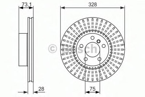 Disc frana BMW X4 (F26) (2014 - 2016) BOSCH 0 986 479 771 piesa NOUA