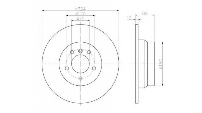 Disc frana BMW X5 (E53) 2000-2006 #2 08701980