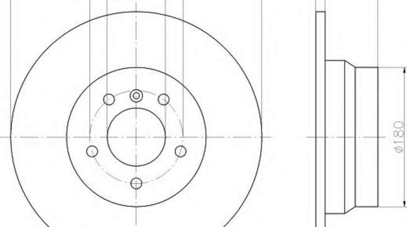 Disc frana BMW X5 (E53) (2000 - 2006) TEXTAR 92107403 piesa NOUA