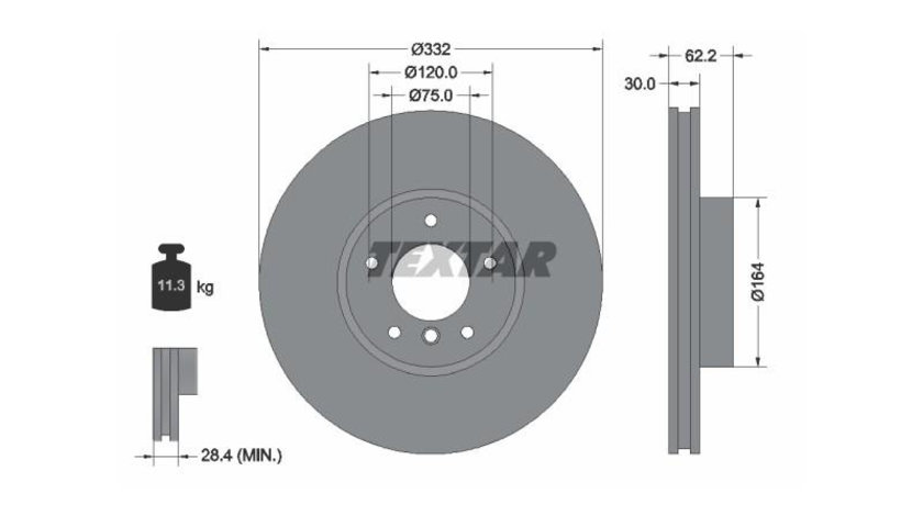 Disc frana BMW X5 (E70) 2007-2013 #2 0986479624