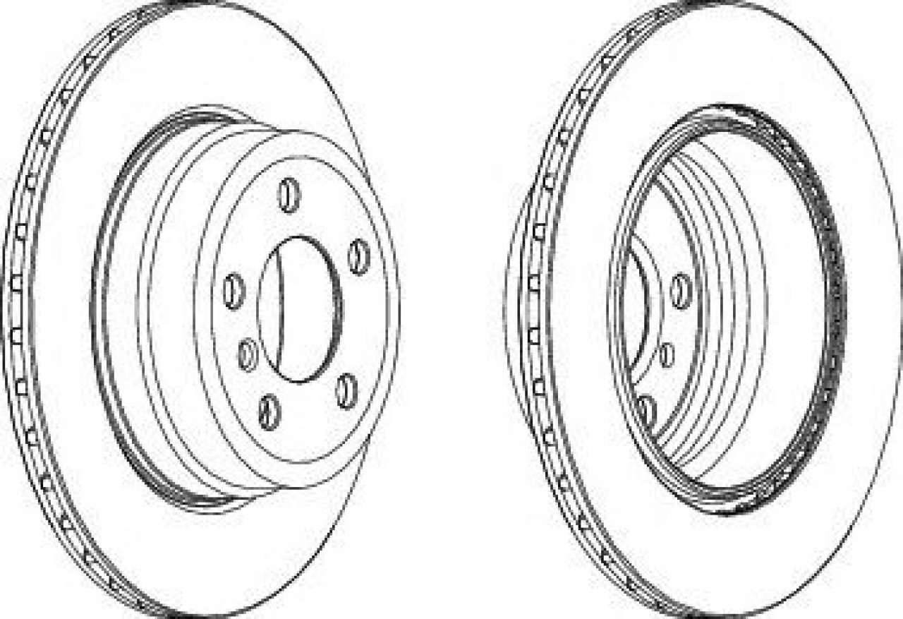 Disc frana BMW X5 (E70) (2007 - 2013) FERODO DDF1715C piesa NOUA
