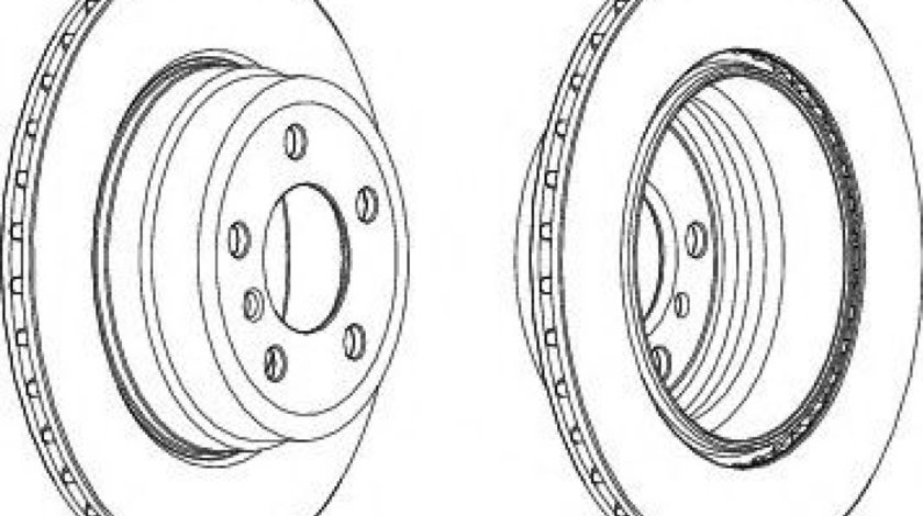 Disc frana BMW X5 (E70) (2007 - 2013) FERODO DDF1715C piesa NOUA