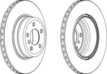 Disc frana BMW X5 (E70) (2007 - 2013) FERODO DDF1716C-1 piesa NOUA