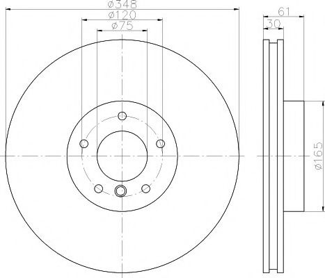 Disc frana BMW X5 (E70) (2007 - 2013) TEXTAR 92160905 piesa NOUA