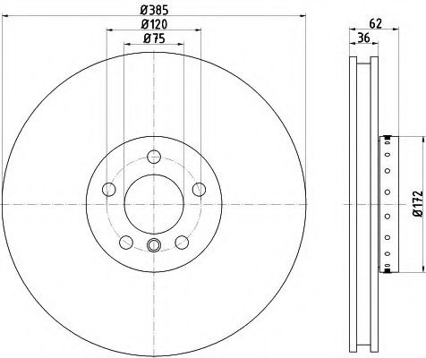 Disc frana BMW X5 (E70) (2007 - 2013) TEXTAR 92266525 piesa NOUA