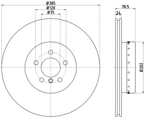 Disc frana BMW X5 (E70) (2007 - 2013) TEXTAR 92266625 piesa NOUA
