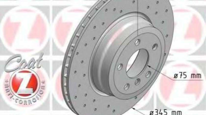 Disc frana BMW X5 (E70) (2007 - 2013) ZIMMERMANN 150.3451.52 piesa NOUA