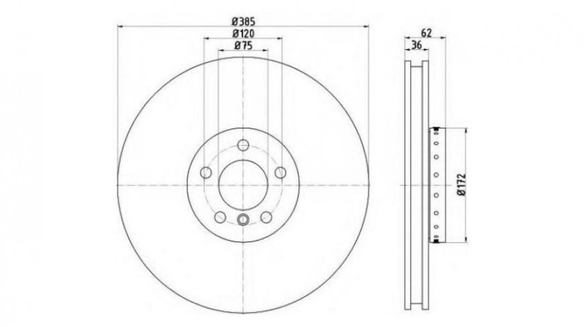 Disc frana BMW X5 (F15, F85) 2013-2016 #2 1421467