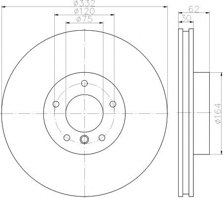 Disc frana BMW X5 (F15, F85) (2013 - 2016) TEXTAR 92160803 piesa NOUA