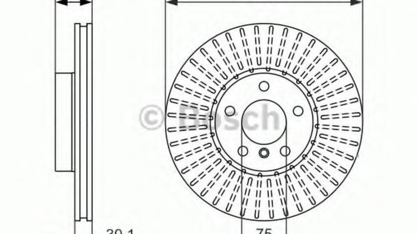 Disc frana BMW X6 (E71, E72) (2008 - 2014) BOSCH 0 986 479 624 piesa NOUA