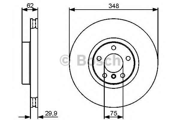 Disc frana BMW X6 (E71, E72) (2008 - 2014) BOSCH 0 986 479 436 piesa NOUA