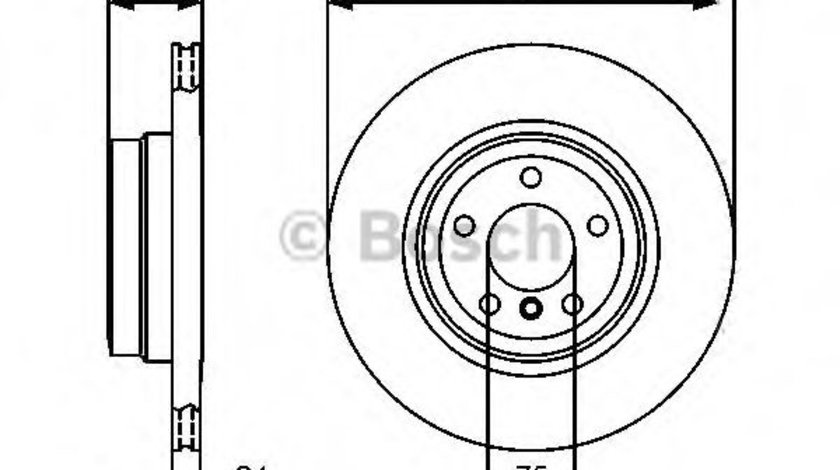 Disc frana BMW X6 (E71, E72) (2008 - 2014) BOSCH 0 986 479 443 piesa NOUA