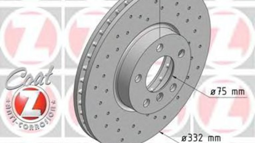 Disc frana BMW X6 (E71, E72) (2008 - 2014) ZIMMERMANN 150.3447.52 piesa NOUA