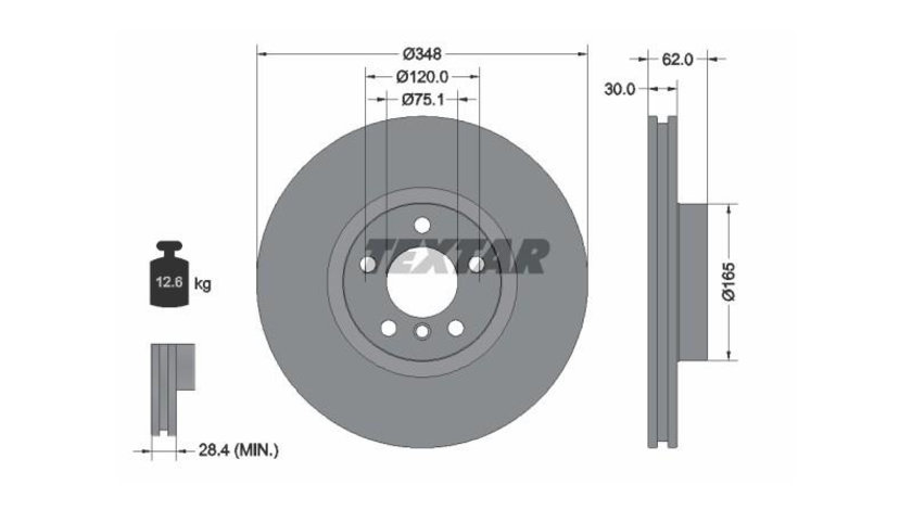 Disc frana BMW X6 (E71, E72) 2008-2016 #3 0986479436