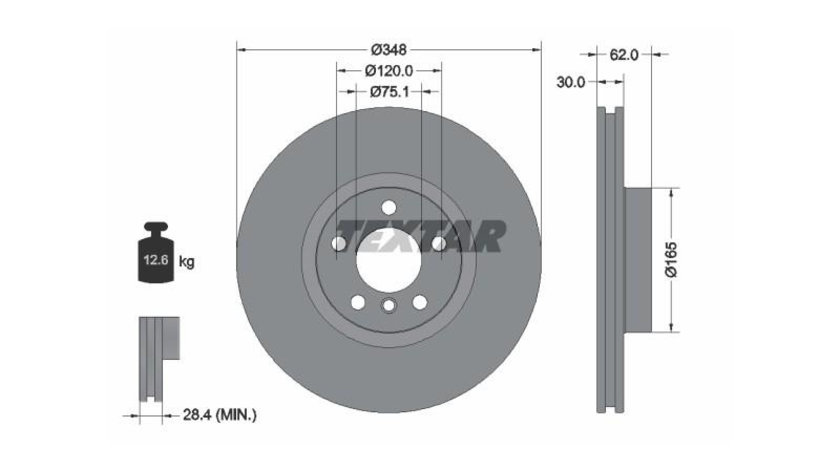 Disc frana BMW X6 (F16, F86) 2014-2016 #3 0986479436