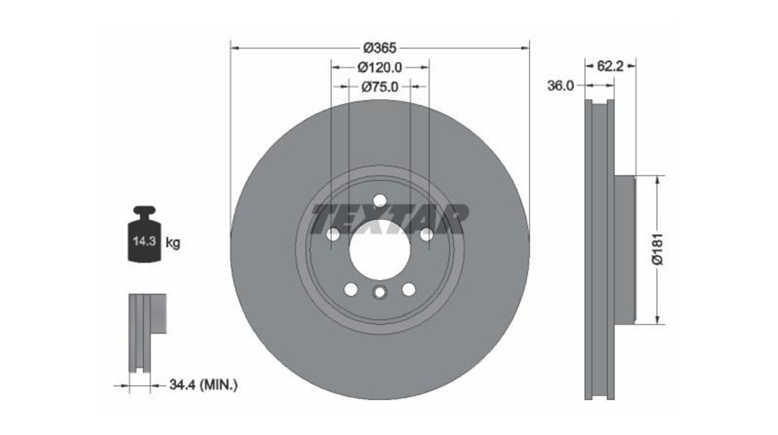 Disc frana BMW X6 (F16, F86) 2014-2016 #3 0986479635