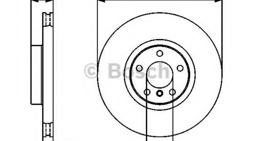 Disc frana BMW X6 (F16, F86) (2014 - 2016) BOSCH 0 986 479 436 piesa NOUA