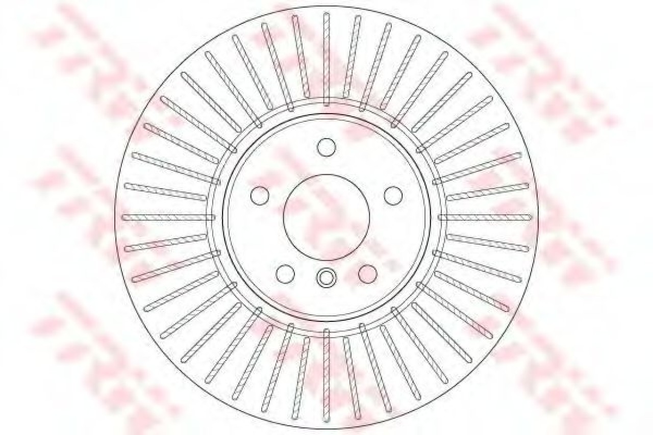 Disc frana BMW X6 (F16, F86) (2014 - 2016) TRW DF6408S piesa NOUA