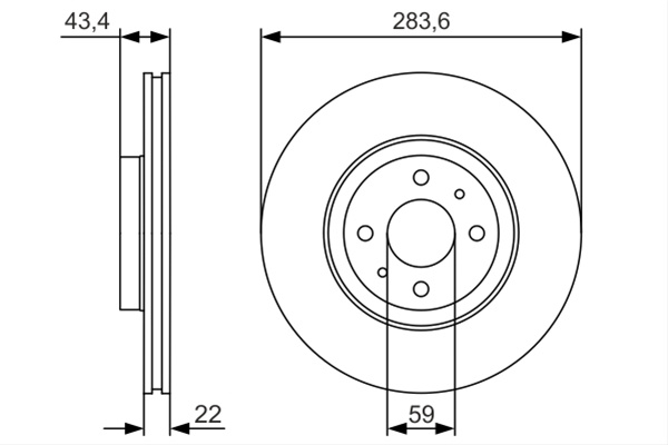Disc Frana Bosch Alfa Romeo 0 986 479 S01