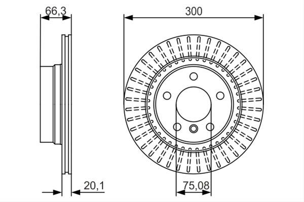 Disc Frana Bosch Bmw 0 986 479 044