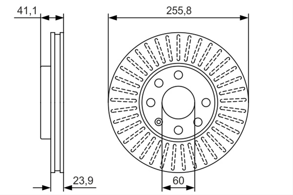 Disc Frana Bosch Chevrolet 0 986 479 R76