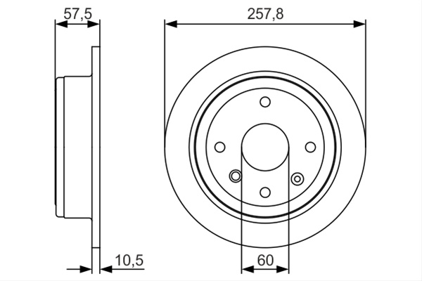 Disc Frana Bosch Chevrolet 0 986 479 S08