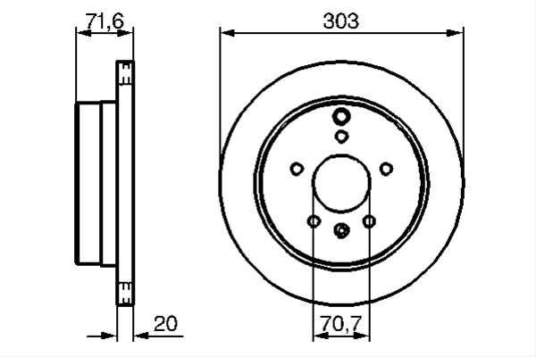 Disc Frana Bosch Chrysler 0 986 479 268