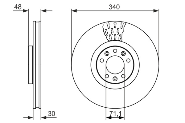 Disc Frana Bosch Citroën 0 986 479 092