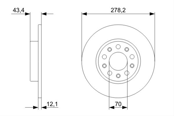 Disc Frana Bosch Fiat 0 986 479 292