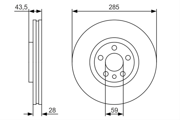 Disc Frana Bosch Fiat 0 986 479 S62