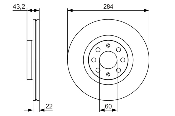 Disc Frana Bosch Fiat 0 986 479 S91