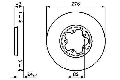 Disc Frana Bosch Ford 0 986 478 299