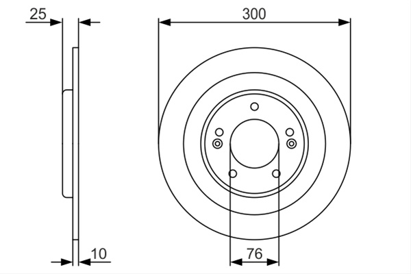 Disc Frana Bosch Hyundai 0 986 479 A46